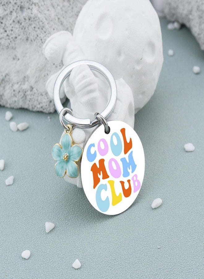 AOBIURV Moms Mother's Day Gift Ideas Cool Moms Club Mothers Day Gifts From Daughter New Mom Gifts Keychain Present For Mom From Daughter Birthday Gift Keyring Necklace - Image 2